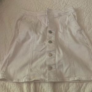 Target White Denim Mini Skirt